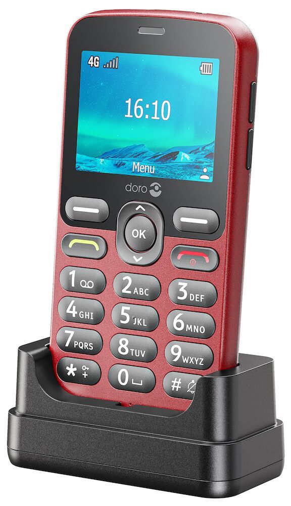 Doro 1880 - 4G Entry-level Phone - Red