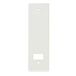 Amig Aluminium afdekking of sierlijst met witte afwerking voor rolluikopwinder - Afmetingen: 22,2 x 6,5 cm - Afstand tussen de schroeven: 17 cm - Dikte: 0,5 mm
