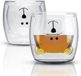 Intiriliefe 2x verre à bière à double paroi 230 ml avec design de bière