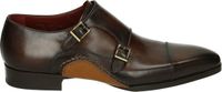 Magnanni 25491 Gespschoenen Nette herenschoenen Heren veterschoen - Bruin - Maat 44.5