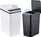 Relaxdays Prullenbak met sensor - 2 stuks - 9 en 15 liter - zwart-wit