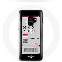 Maniacase Etui voor Samsung Galaxy S9 Air ticket Monaco