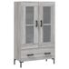VidaXL Hoge kast, grijs Sonoma, 69,5 x 31 x 115 cm, houtvezel