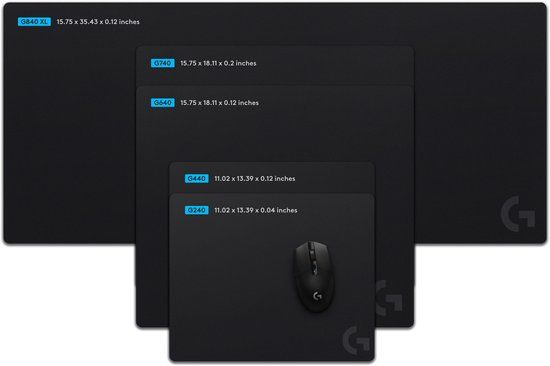 Logitech G G840 Game-muismat Zwart