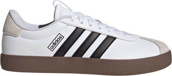 Adidas VL Court 3.0 Sneakers Dames - Wit/Zwart/Beige - Maat 40 2/3