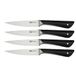 Tefal Jamie Oliver Steakmessen Set, 4 x 12cm messen, zwart K2670859 | Duits roestvrij staal K2670859