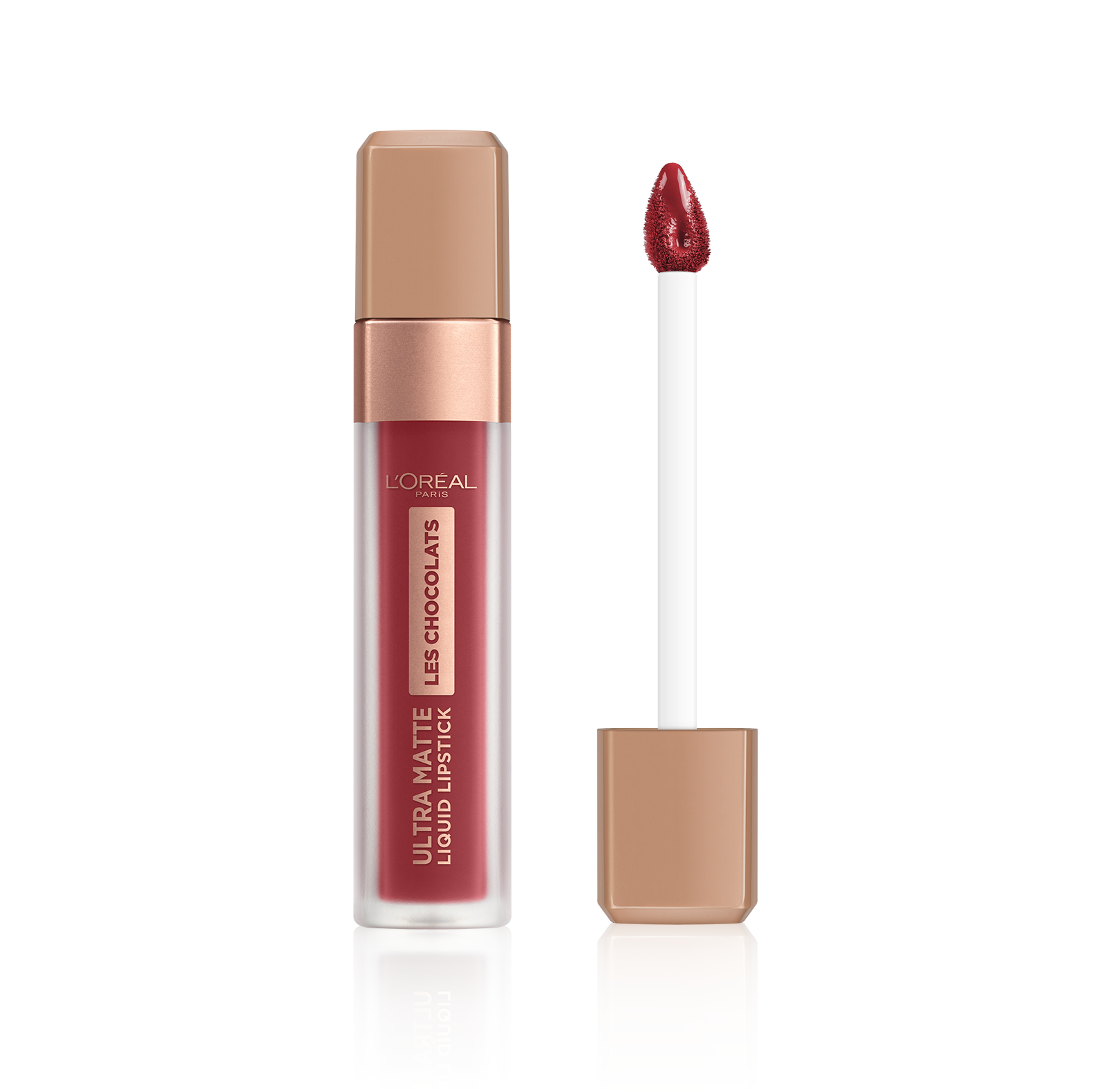 L'Oréal Les Chocolats Lipstick - 864 Tasty Ruby - Rood - Ultra Matte Lipstick met Chocoladegeur