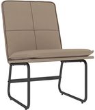 vidaXL Loungestoel 54x75x76 cm kunstleer cappuccinokleurig