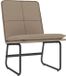 vidaXL Loungestoel 54x75x76 cm kunstleer cappuccinokleurig