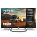 Cello CTRAV-22TZ 22 inch Smart 12V Traveller-tv met Tizen OS van Samsung, satellietontvangst, gaming hub, pitch perfecte luidspreker, bluetooth, ideaal voor campers en boten, triple-tuner