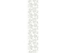 Ambiance Sticker Voorgelijmd vliesbehang - Tropische bloemen en grijze bladeren - 300x60 cm