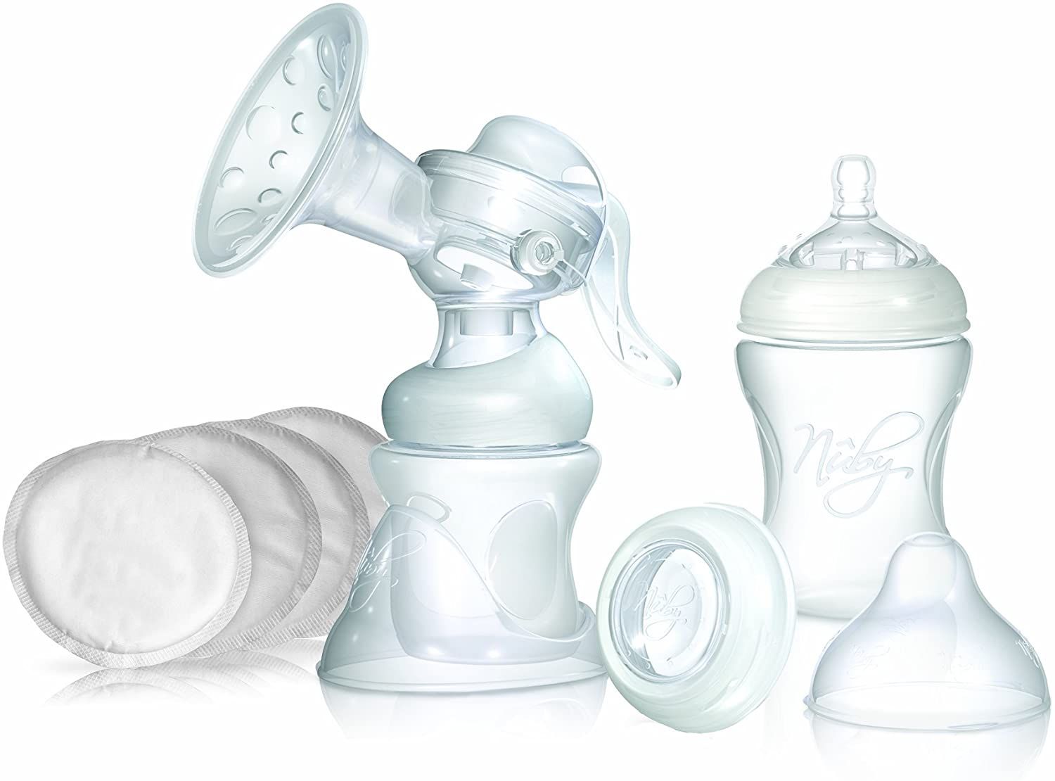 Nuby Manuele Borstkolf Set - Transparant - 210 ml