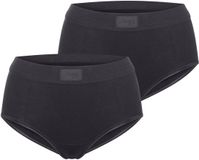 Sloggi Maxislip Double Comfort Maxi Dames Zwart Effen 2 Stuks