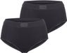 Sloggi Maxislip Double Comfort Maxi Dames Zwart Effen 2 Stuks