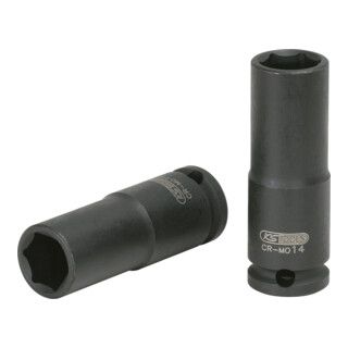 KS Tools 3/8" zeskant dopsleutel, lang, 17mm