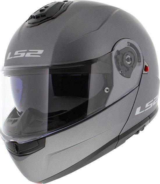 LS2 FF908 Strobe II Mat Titanium 06 Systeemhelm - Helm