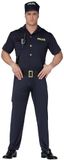FIESTAS GUIRCA Politieagentenkostuum voor heren, politie-uniform, marineblauw, met politieputs, maat S 46-48