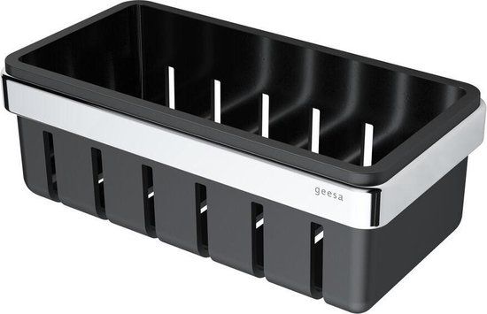 Geesa Frame Douchemand - 21 cm - Zwart / Chroom