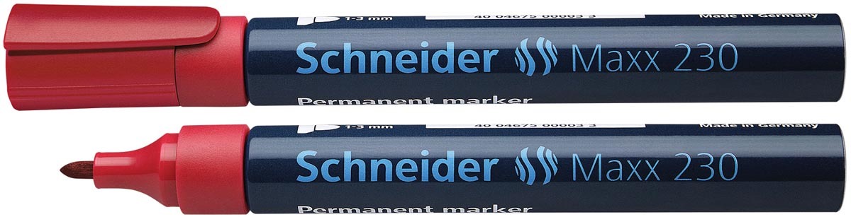 Schneider permanent marker Maxx 230 rood