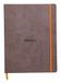 RHODIA 117553C - Soepel Schrift Chocolade - 19 x 25 cm - Dot Stippen - 160 pagina's - Clairefontaine Ivoor Papier 90 g/m² - Leeslint, Elastieksluiting - Omslag in Imitatieleer - Collectie Rhodiarama