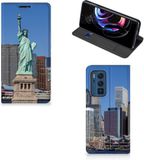 B2Ctelecom Motorola Edge 20 Pro Hoesje - Vrijheidsbeeld - Book Case