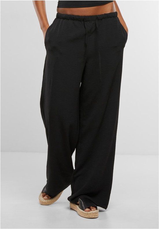 Urban Classics Structured Trousers Dames Stoffen broek - zwart - M