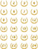 oCreon Adventskalender Stickers Cijfers - Adventskalender Stickers 1-24 - Stickers Adventskalender Cijfers