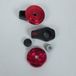 LSL Paar carterbeschermers Crash-Pad rood voor motor 550-002RT