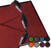 LucaHome Deurmat, 40 x 60 cm, rood, antislip, wasbaar