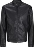 JACK&JONES PLUS JJEDYLAN CLEAN PU Jacket PLS Leren herenjack, zwart, 4XL