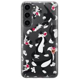 ERT GROUP mobiel telefoonhoesje voor Samsung S23 PLUS origineel en officieel erkend Looney Tunes patroon Sylvester 006