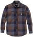 Carhartt Everett Loose LS geruit overhemd 107702 Navy Baumwolle Regular Fit Mannen