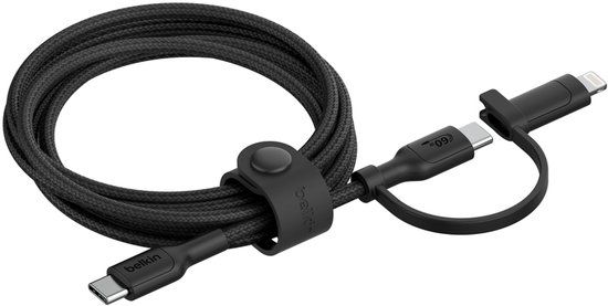 Belkin BoostCharge Pro USB-kabel USB 2.0 1,5 m USB C USB C/Lightning Zwart