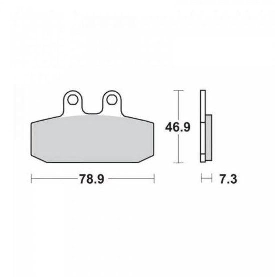SBS 588HF Remblokken Moto Guzzi 750 V7 Stone 2012-2014 Keramiek Zwart