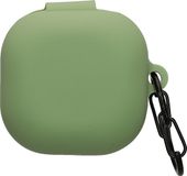 kwmobile cover voor oordopjes case - Geschikt voor Samsung Galaxy Buds FE - Trendy beschermhoes draadloze oordopjes in pastelgroen