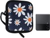 kwmobile Telefoontas voor opvouwbare smartphones XXS - 3 / 3,5" Hoes – Neopreen tas – Telefoontasje met 10 x 8 x 2 cm – Madeliefjes design