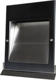 Weckx Weha Overdrukrooster Sigma Ø150mm RVS 304 Mat Zwart met terugslagklep