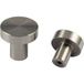 Gedotec Bouton de meuble TELLAS Acier inoxydable mat brossé, hauteur 24 mm - Ø 25 mm