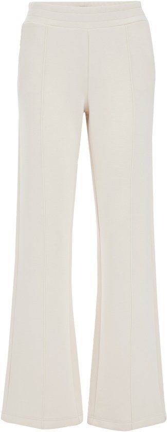 WE Fashion Dames Regular fit jersey broek - Ecru - XL