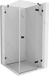 Mexen Lunar porte de douche battante droite 80 x 80 cm, transparent, noir