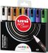 Posca MITSUBISHI PENCIL CO Uni Posca markeerstift 8 stuk(s) Multi kleuren