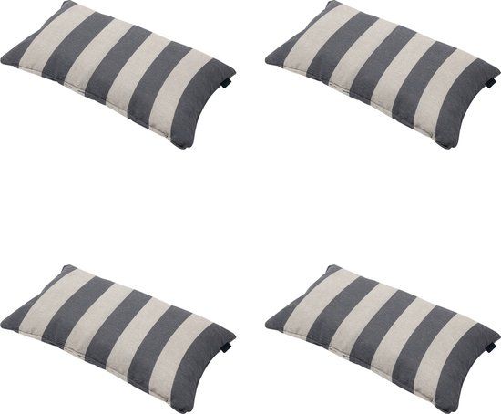 Madison Sierkussen Amora Grijs 30x50x10cm Set van 4
