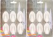 Merkloos Crochets auto-adhésifs pour cuisine/salle de bain/vêtements/suspension - 12x Pièces - Plastique - Blanc