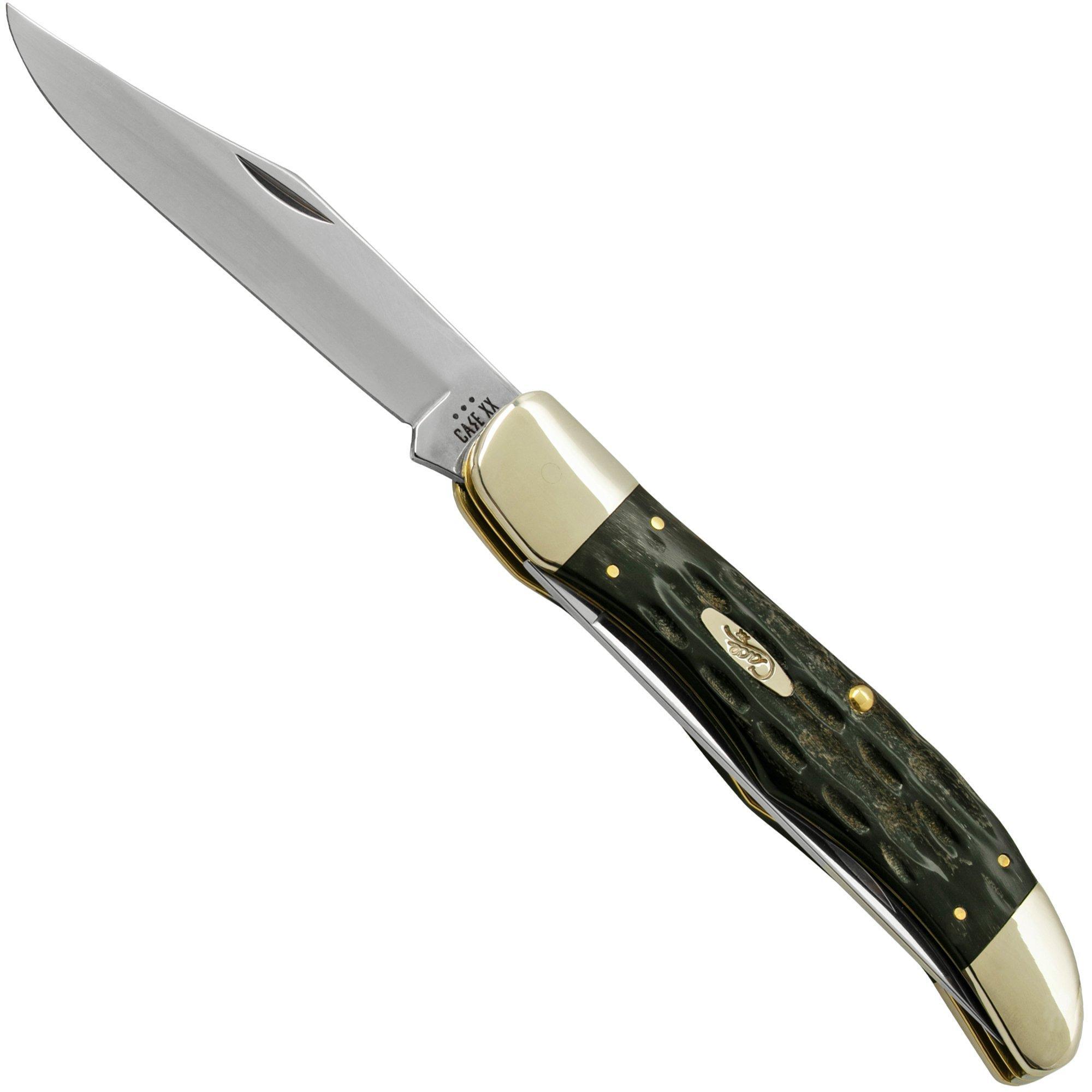 Case Knives Case Folding Hunter 65030 Jigged Buffalo Horn, zakmes met foedraal