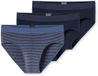 SCHIESSER Rio-slip Heren 3-pack Gemeleerd Katoen/Elastaan