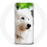 Maniacase Hoesje voor Samsung Galaxy A10 Samojeed hond wit