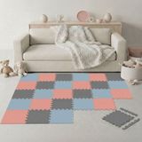 LittleTom 27-delige Kinder Puzzelmat - TÜV-getest - 30x30 cm EVA Foam Tegels met Randen - Opvouwbare Speelmat met Antislip Oppervlak - Isolerende Vloermat voor Kinderkamer