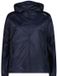 CMP Vrouwen waterdichte jas met vaste capuchon, Polyester, Zwartblauw, XS, Herfst/Winter 2025