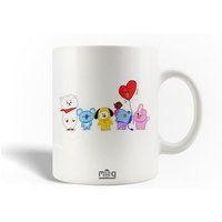 BT21 Keramische mok maniacase, BTS Bangtan Sonyeondan Van Tata Chimmy Cooky Rj Koya Mang Et Shooky