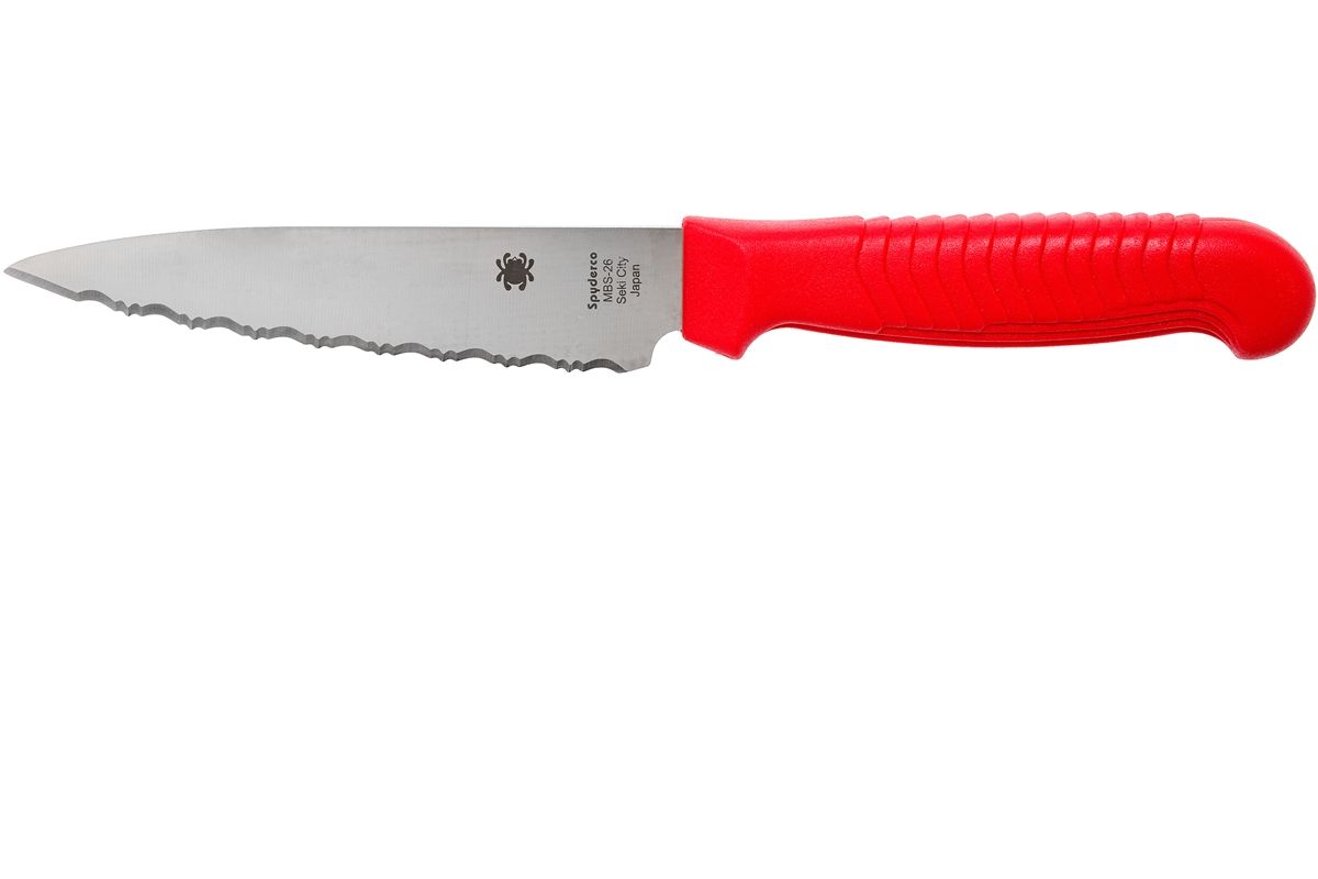 Spyderco K05SRD Officemes 11 cm Rood Gekarteld